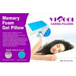 VIAGGI Memory Foam Sleeping Pillow with Cooling Gel - White